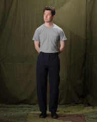 De Bonne Facture Balloon Trousers - Navy Heavy Cotton Drill - Standard & Strange