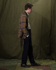 De Bonne Facture Cardigan Jacket - Chestnut Check Crepe - Standard & Strange