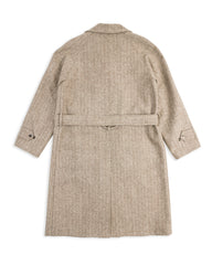 De Bonne Facture Grandad Coat - Undyed Herringbone - Standard & Strange