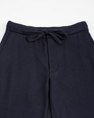 De Bonne Facture Lounge Trousers - Navy Lambswool Twill - Standard & Strange