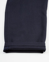 De Bonne Facture Lounge Trousers - Navy Lambswool Twill - Standard & Strange