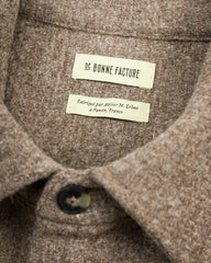 De Bonne Facture One Pocket Overshirt - Undyed Rustic Wool - Standard & Strange