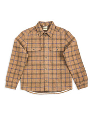 De Bonne Facture Overshirt - Gold Check Brushed Wool - Standard & Strange