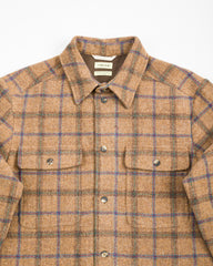 De Bonne Facture Overshirt - Gold Check Brushed Wool - Standard & Strange