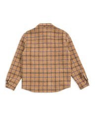 De Bonne Facture Overshirt - Gold Check Brushed Wool - Standard & Strange