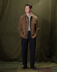 De Bonne Facture Overshirt - Gold Check Brushed Wool - Standard & Strange