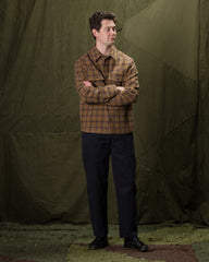 De Bonne Facture Overshirt - Gold Check Brushed Wool - Standard & Strange