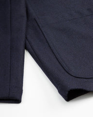 De Bonne Facture Traveler Jacket - Navy Merino Lambswool - Standard & Strange