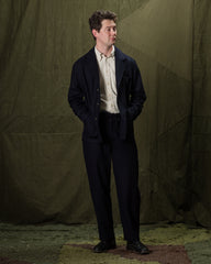 De Bonne Facture Traveler Jacket - Navy Merino Lambswool - Standard & Strange