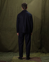 De Bonne Facture Traveler Jacket - Navy Merino Lambswool - Standard & Strange