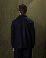 De Bonne Facture Traveler Jacket - Navy Merino Lambswool - Standard & Strange