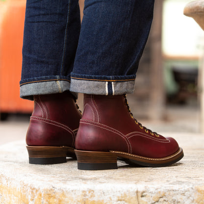John Lofgren Donkey Puncher Boots - Burgundy CXL - Standard & Strange