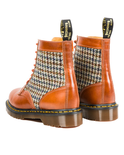 Dr. Martens 1460 Made in England Lace Up Boots - Amber Tan + Harris Tweed - Standard & Strange