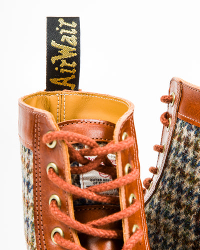 Dr. Martens 1460 Made in England Lace Up Boots - Amber Tan + Harris Tweed - Standard & Strange