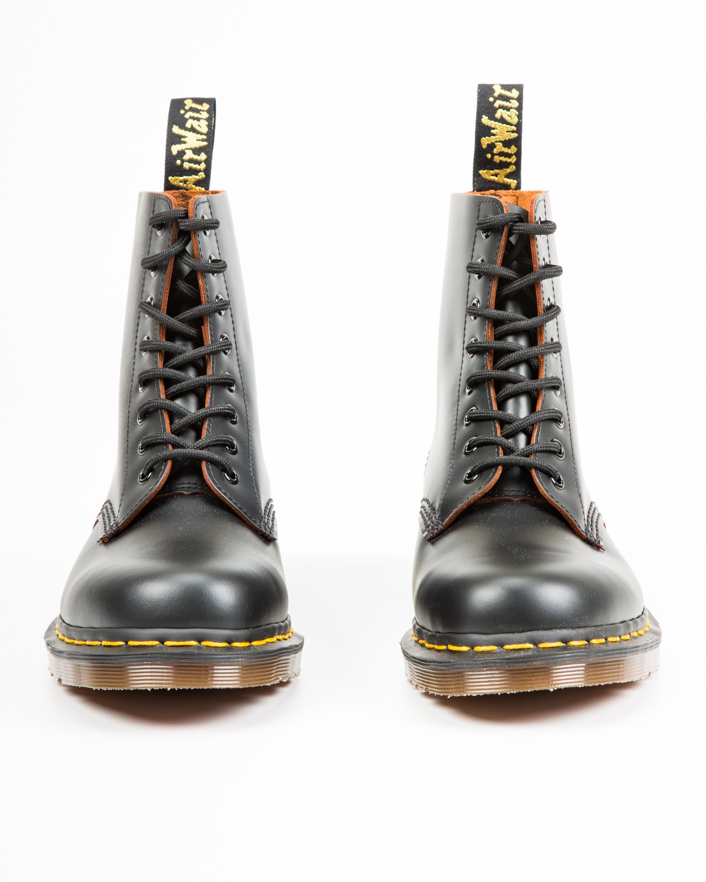 Dr. Martens 1460 Vintage Made in England Lace Up Boots - Black Quilon - Standard & Strange