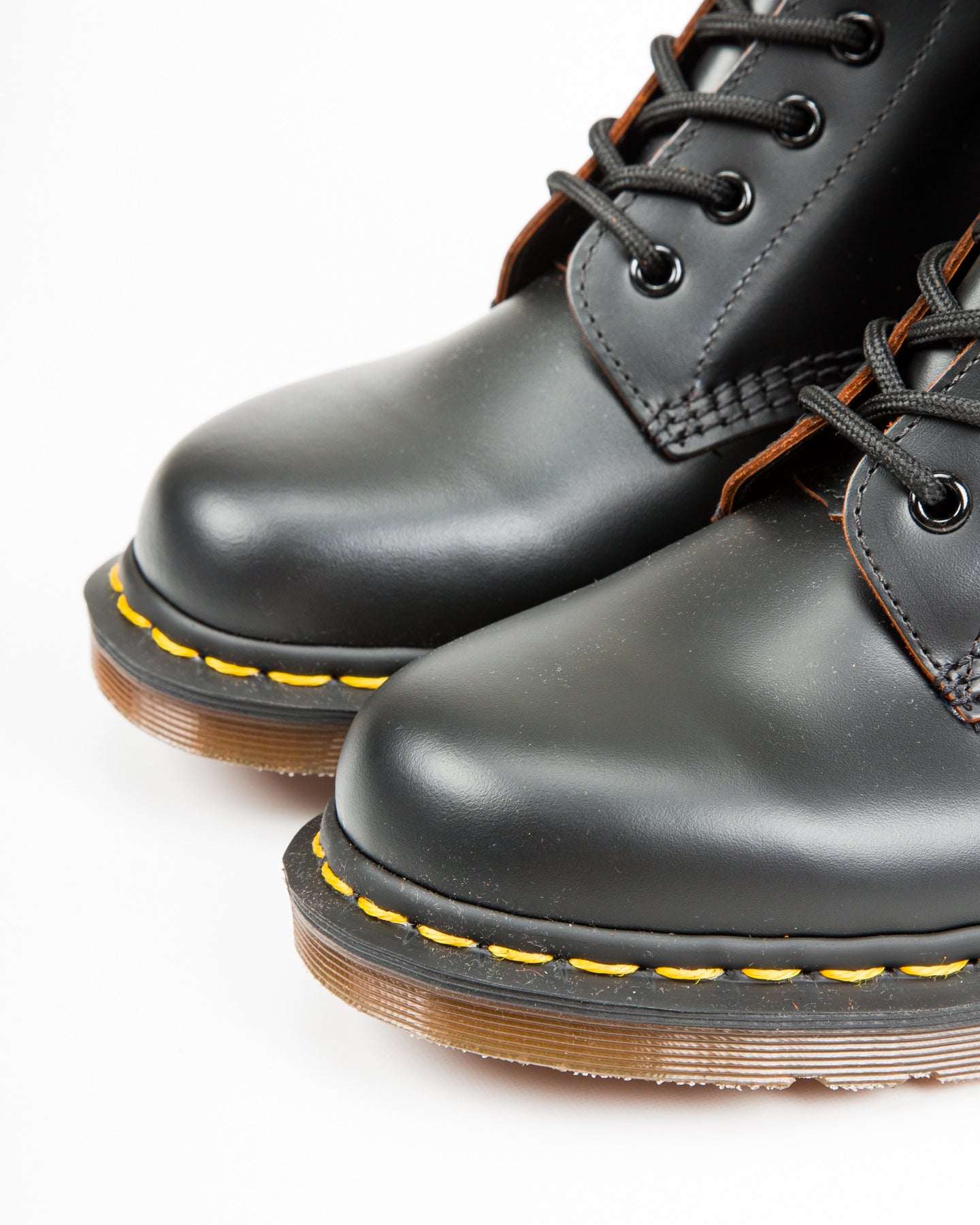 Dr. Martens 1460 Vintage Made in England Lace Up Boots - Black Quilon - Standard & Strange
