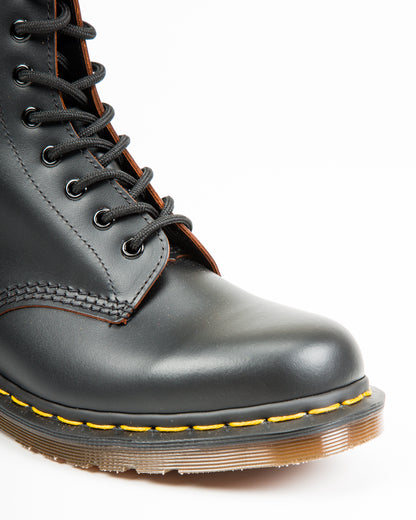 Dr. Martens 1460 Vintage Made in England Lace Up Boots - Black Quilon - Standard & Strange
