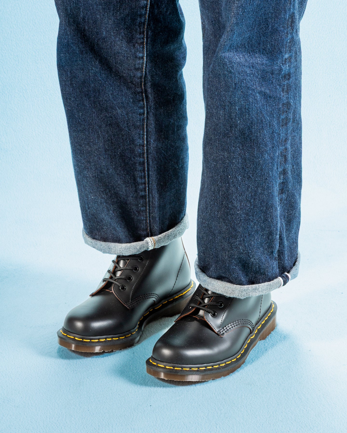 Dr. Martens 1460 Vintage Made in England Lace Up Boots - Black Quilon - Standard & Strange