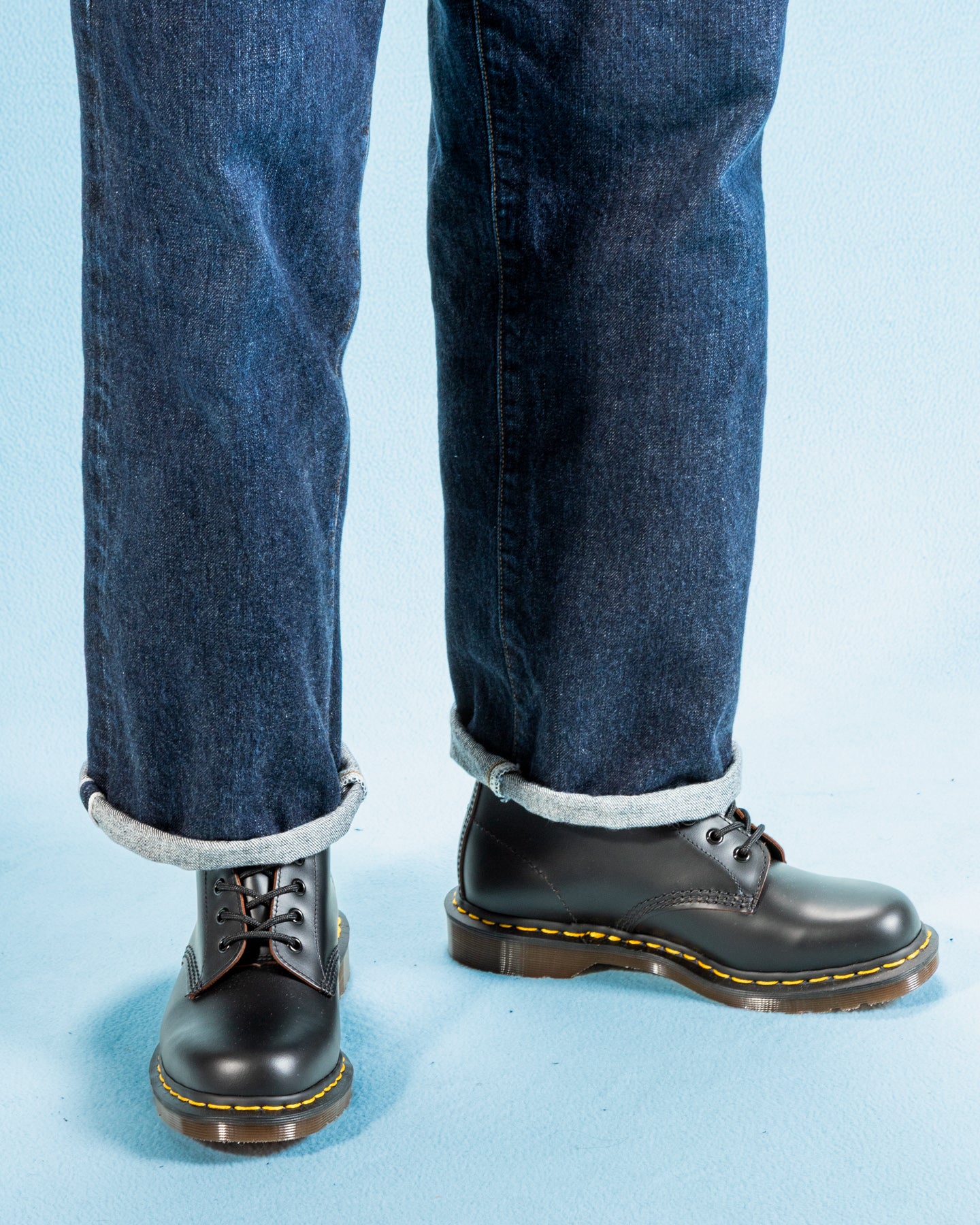 Dr. Martens 1460 Vintage Made in England Lace Up Boots - Black