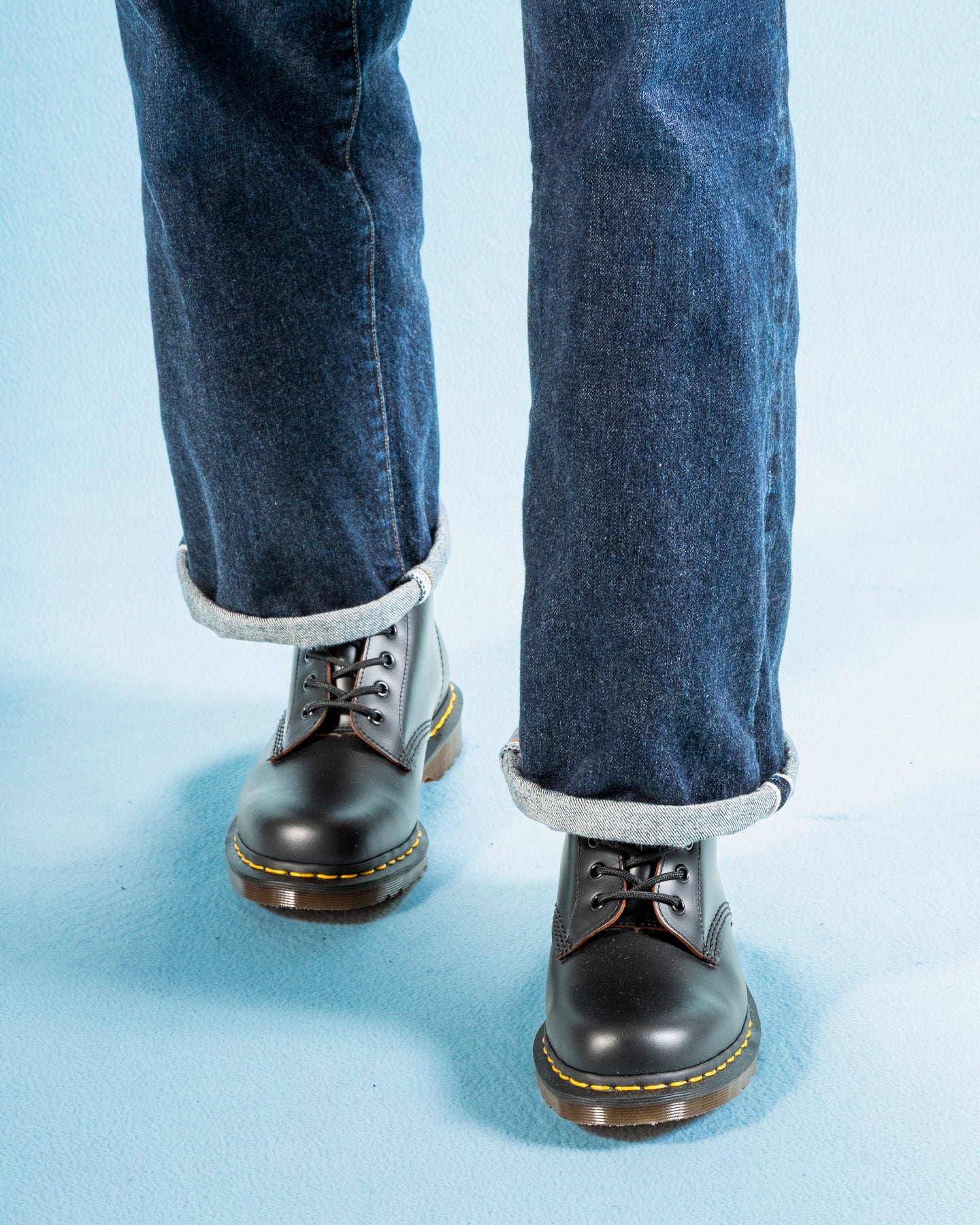 Dr. Martens 1460 Vintage Made in England Lace Up Boots - Black Quilon - Standard & Strange