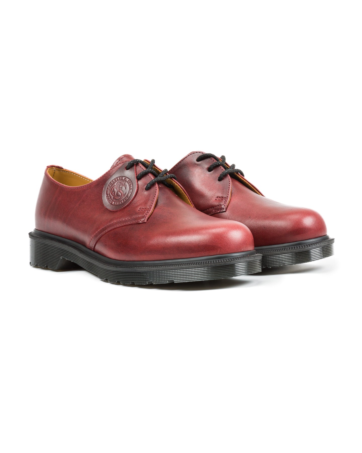 Dr. Martens 1461 Made in England 3-Eye Shoes - Burgundy Classic Calf - Standard & Strange