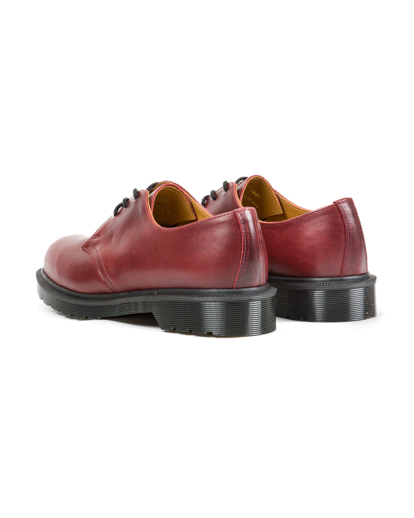 Dr. Martens 1461 Made in England 3-Eye Shoes - Burgundy Classic Calf - Standard & Strange