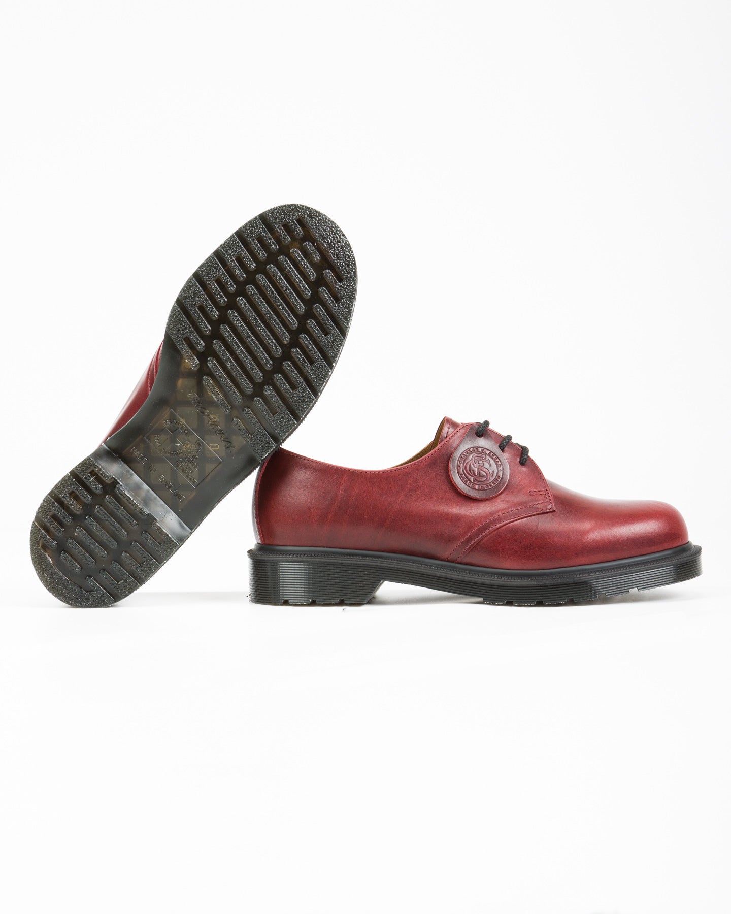Dr. Martens 1461 Made in England 3-Eye Shoes - Burgundy Classic Calf - Standard & Strange