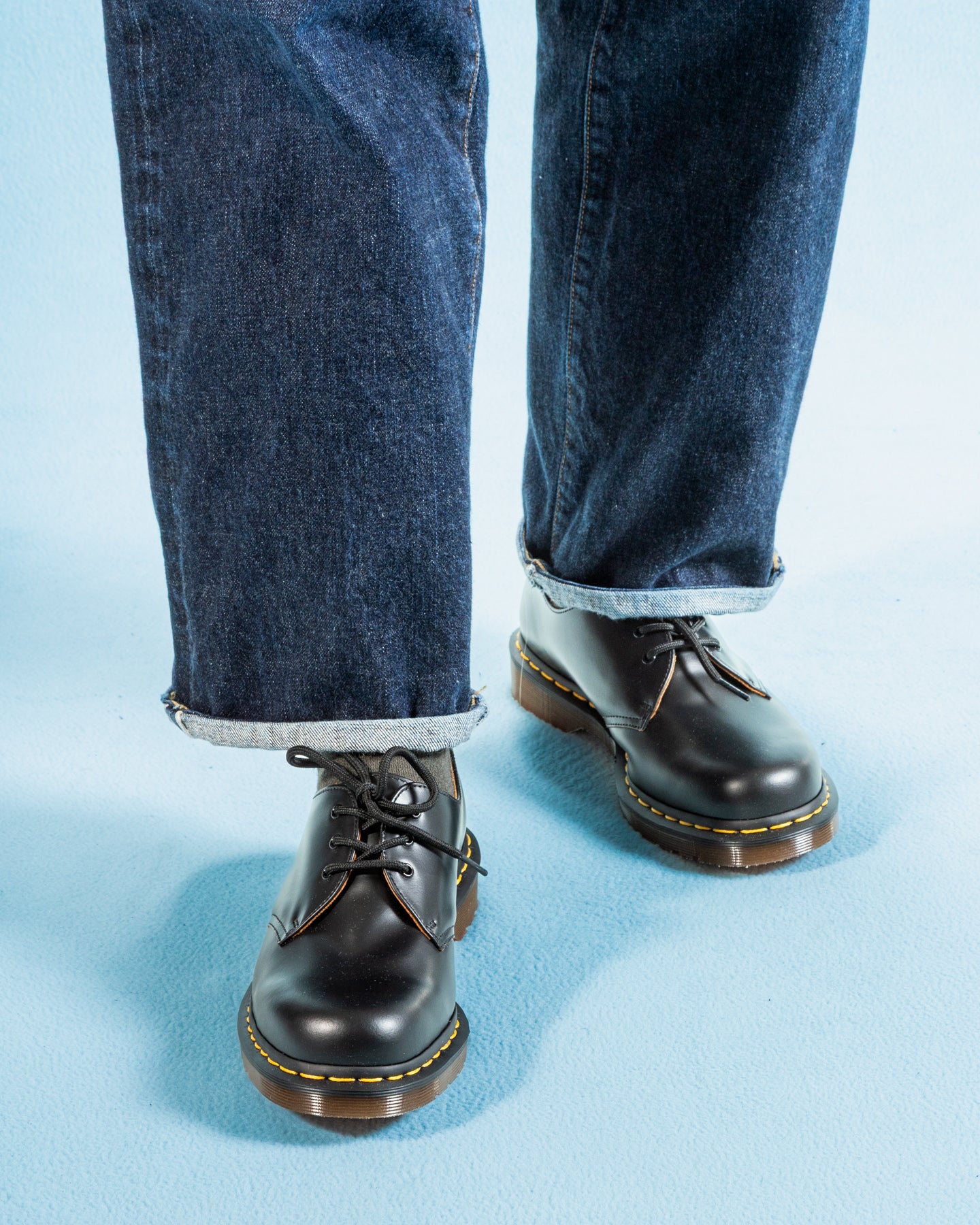 Dr. Martens 1461 Vintage Made in England Oxford Shoes - Black Quilon - Standard & Strange