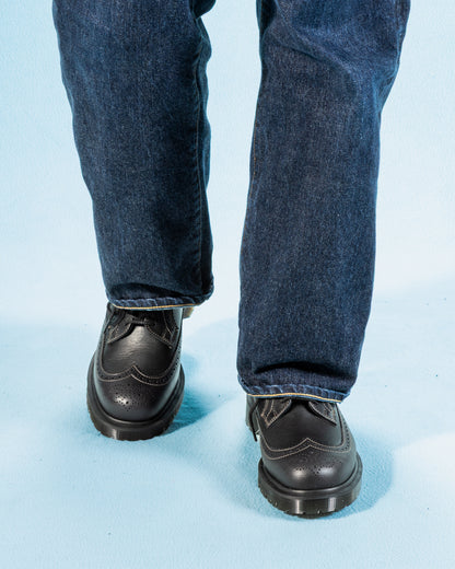 Dr. Martens 3989 Brogue Shoes - Black Westminster - Standard & Strange