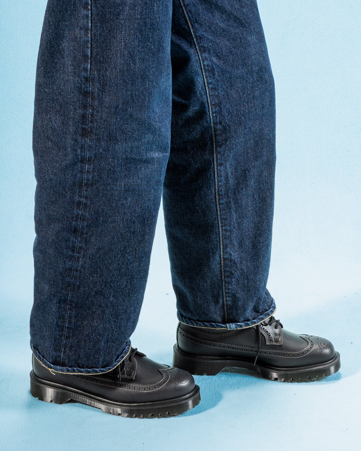 Dr. Martens 3989 Brogue Shoes - Black Westminster - Standard & Strange