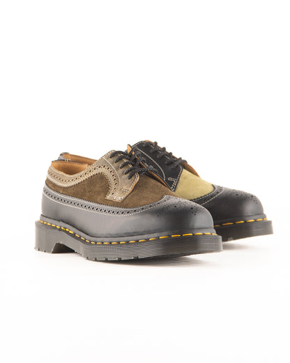 Dr. Martens 3989 Brogue Shoes - Green Multi Leather - Standard & Strange