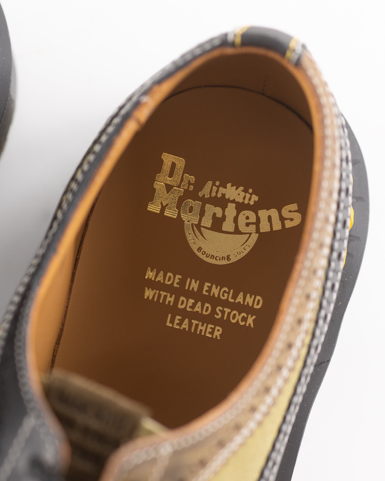 Dr. Martens 3989 Brogue Shoes - Green Multi Leather - Standard & Strange