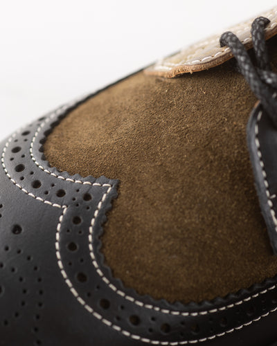 Dr. Martens 3989 Brogue Shoes - Green Multi Leather - Standard & Strange