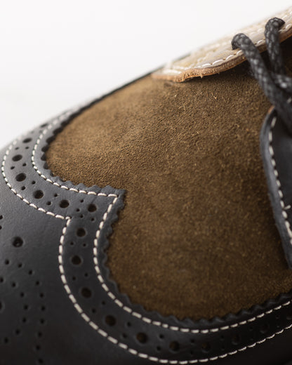 Dr. Martens 3989 Brogue Shoes - Green Multi Leather - Standard & Strange