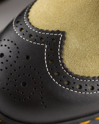 Dr. Martens 3989 Brogue Shoes - Green Multi Leather - Standard & Strange