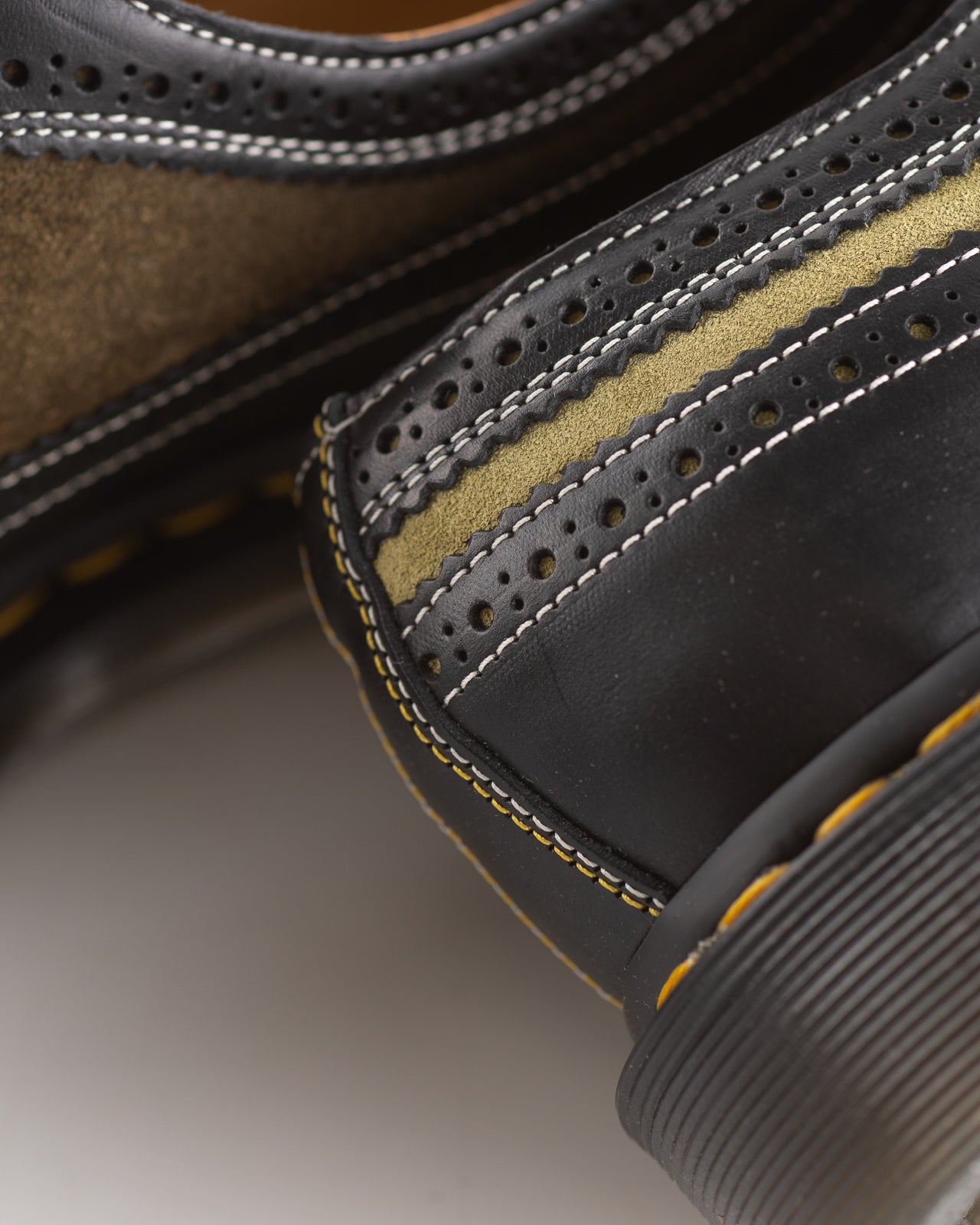 Dr. Martens 3989 Brogue Shoes - Green Multi Leather - Standard & Strange