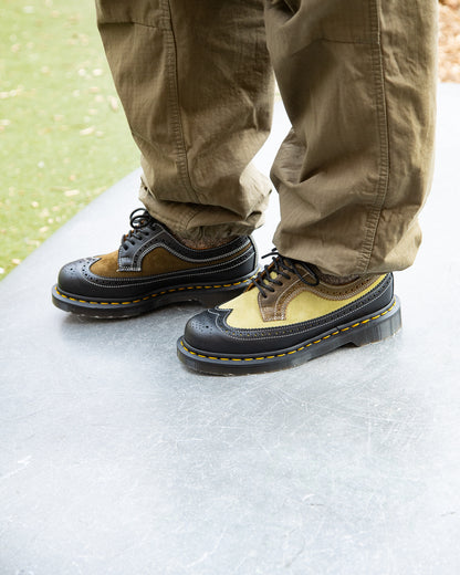 Dr. Martens 3989 Brogue Shoes - Green Multi Leather - Standard & Strange