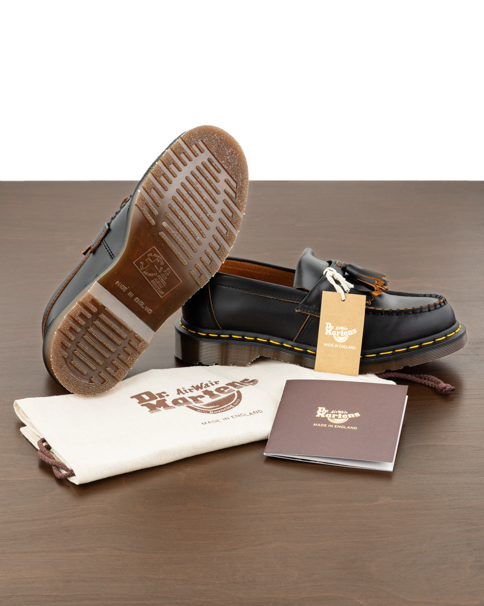 Dr. Martens Adrian Tassel Loafer - Black Quilon - Standard & Strange