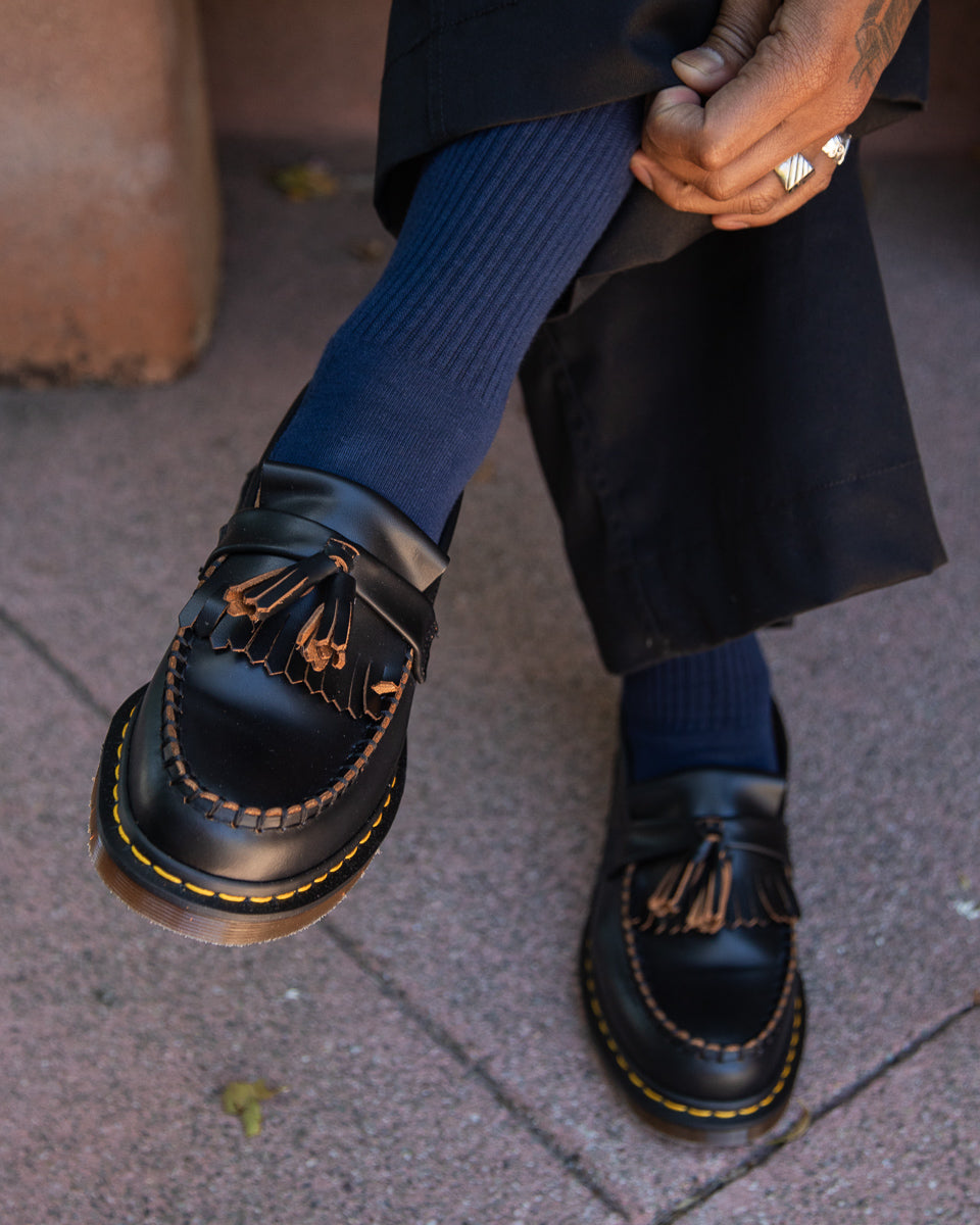 Dr. Martens Adrian Tassel Loafer - Black Quilon - Standard & Strange