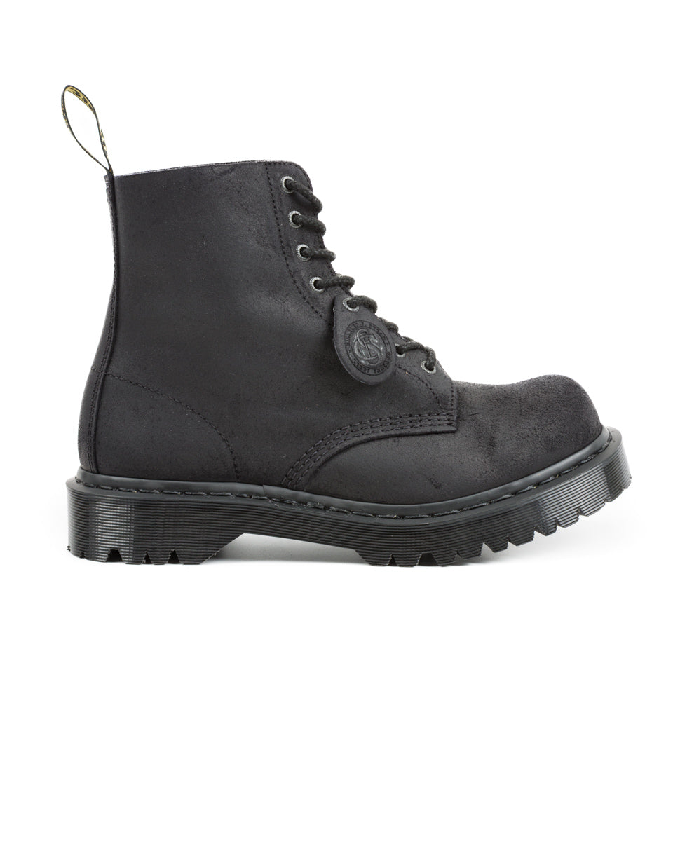 1460 Made in England Lace Up Boots - Black Waxy Commander