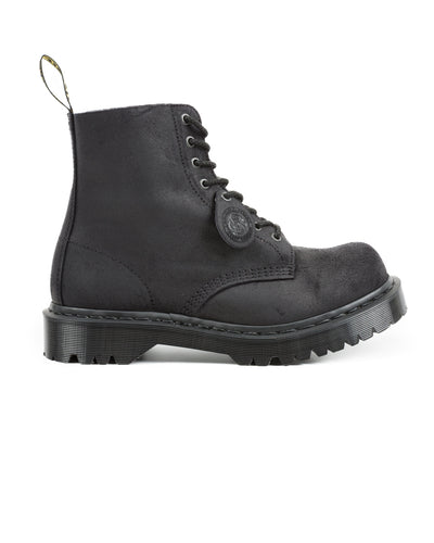 Dr. Martens 1460 Made in England Lace Up Boots - Black Waxy Commander - Standard & Strange