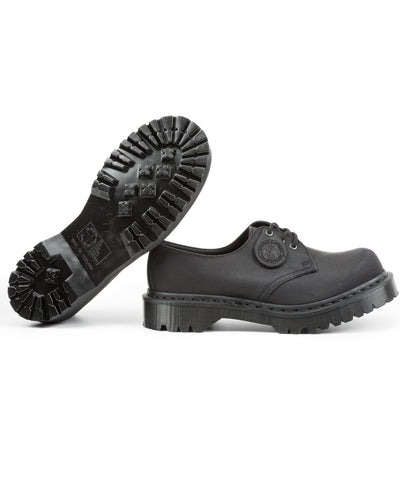Dr. Martens 1461 Made in England Oxford Shoes - Black Waxy Commander - Standard & Strange