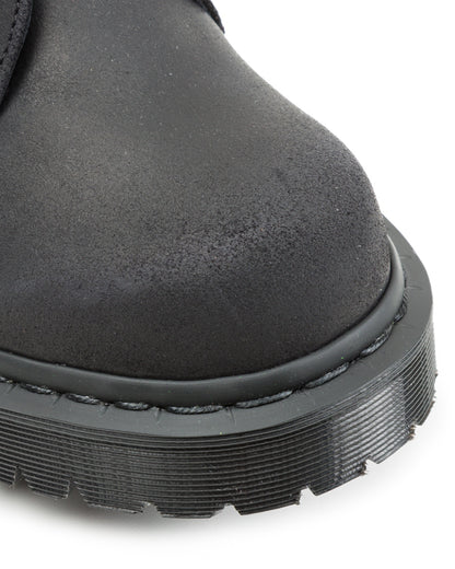 Dr. Martens 1461 Made in England Oxford Shoes - Black Waxy Commander - Standard & Strange