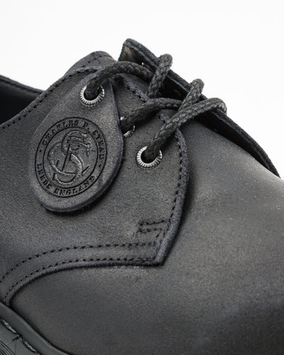 Dr. Martens 1461 Made in England Oxford Shoes - Black Waxy Commander - Standard & Strange