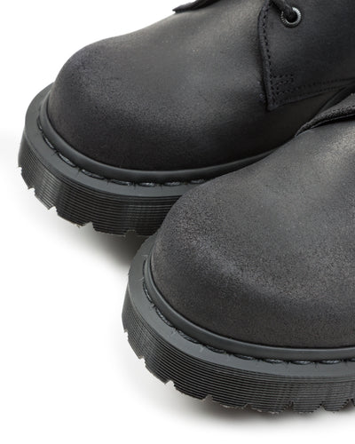 Dr. Martens 1461 Made in England Oxford Shoes - Black Waxy Commander - Standard & Strange