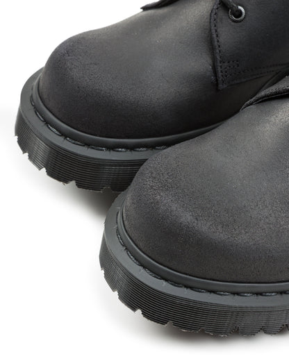 Dr. Martens 1461 Made in England Oxford Shoes - Black Waxy Commander - Standard & Strange