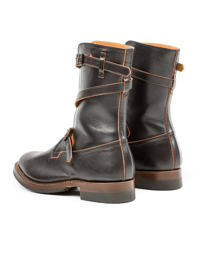 Eastman Leather Clothing Tanker Boots - Black Horsehide - Standard & Strange