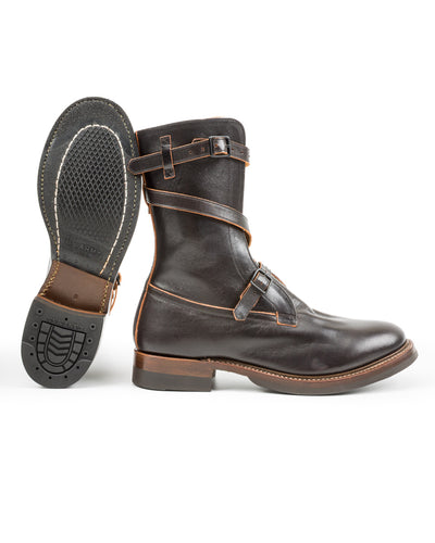 Eastman Leather Clothing Tanker Boots - Black Horsehide - Standard & Strange