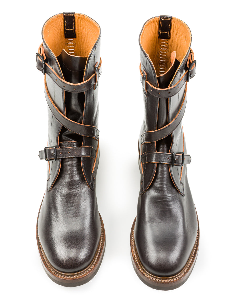 Eastman Leather Clothing Tanker Boots - Black Horsehide - Standard & Strange