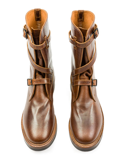 Eastman Leather Clothing Tanker Boots - Havana Burnished Roughout - Standard & Strange